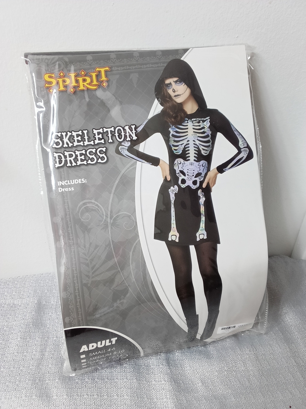 New Spirit Hooded Skeleton Dress Costume Cosplay